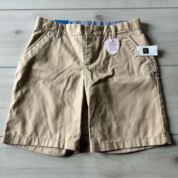 GAP Other - NWT GAP Kids Tan Khaki Kids' Chino Interior Adjustable Button Tab Shorts